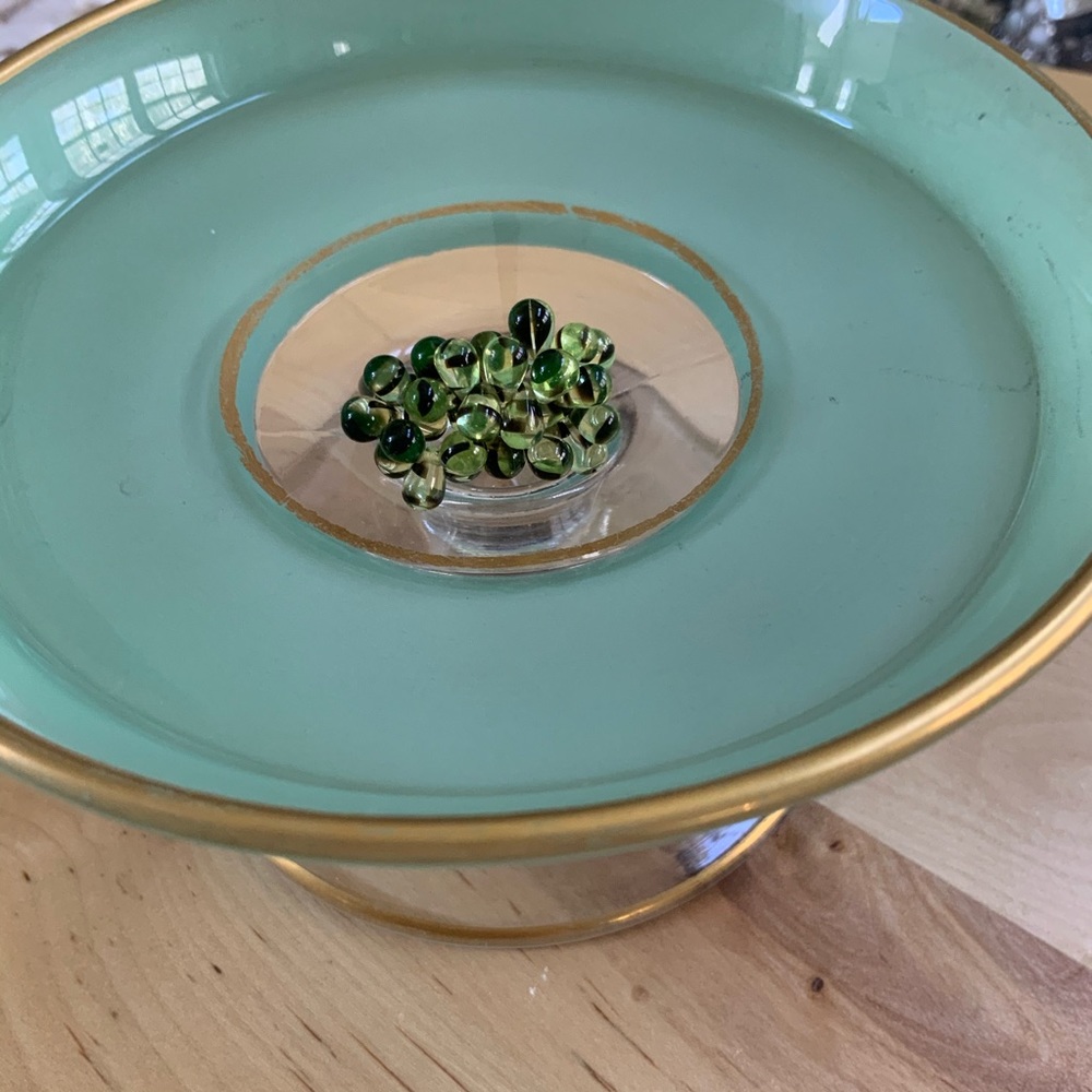 Green Beaded Ring